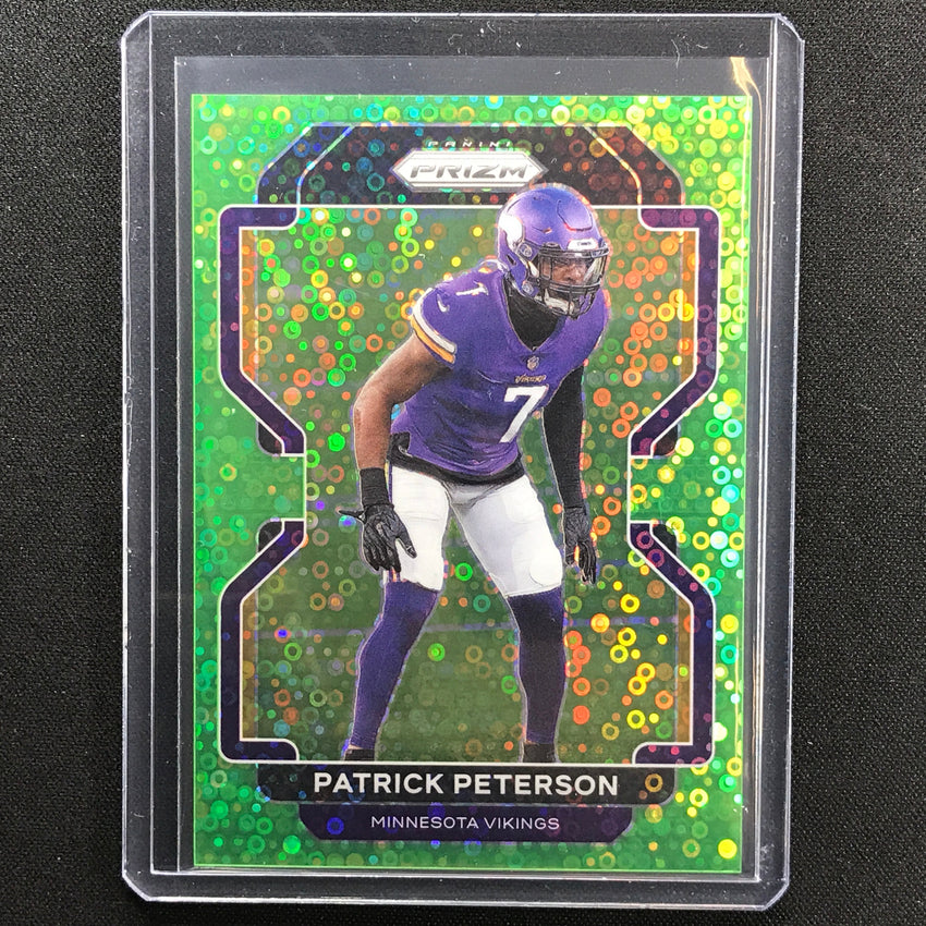 2021 Prizm Patrick Peterson No Huddle Neon Green Disco 2/5