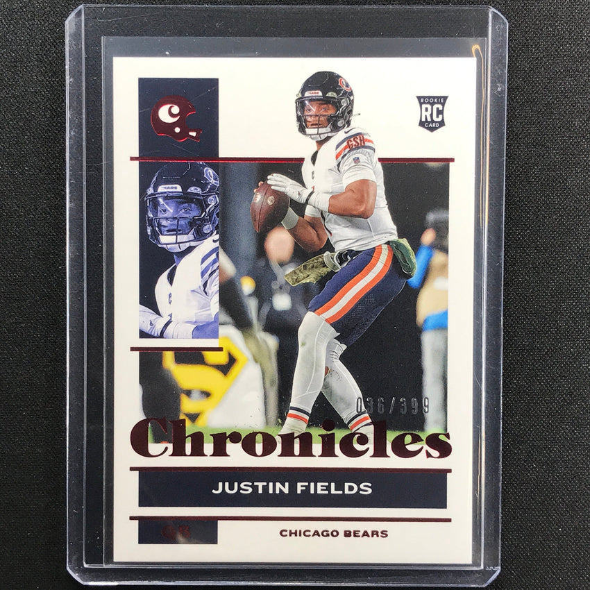 2021 Chronicles Justin Fields Rookie Chronicles Base Set Red 36/399