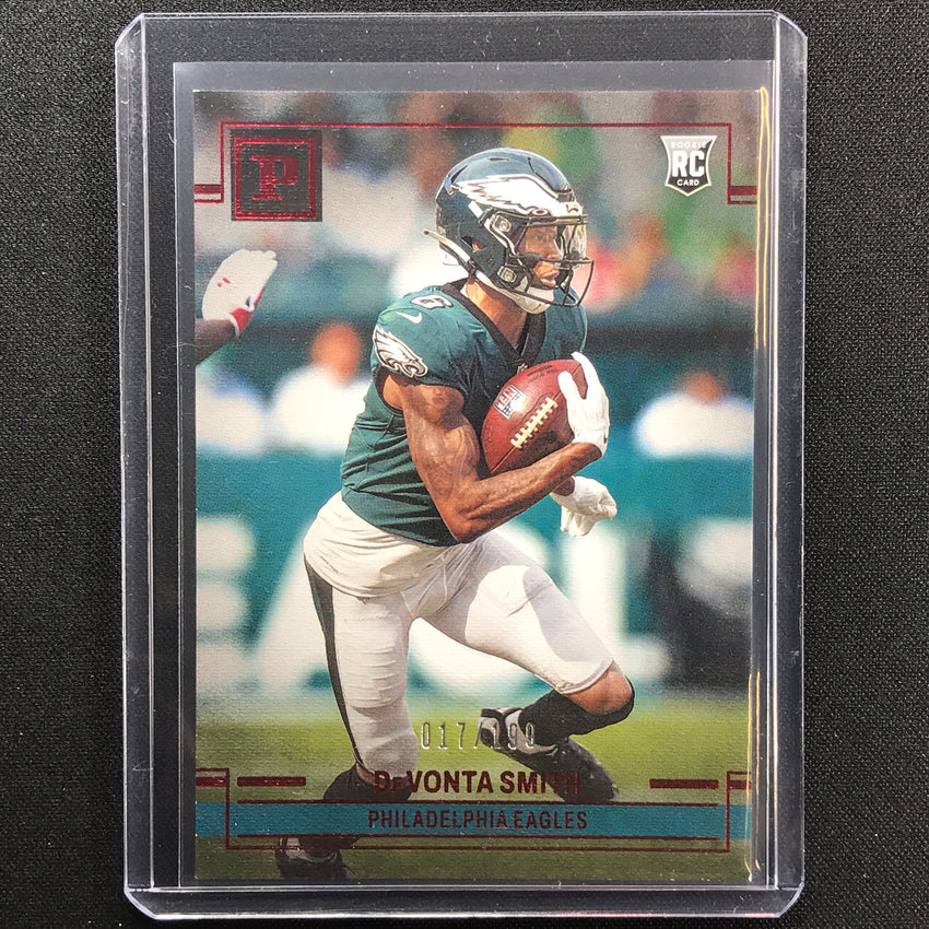 2021 Chronicles Devonta Smith Panini Base Set Rookie Red 17/199