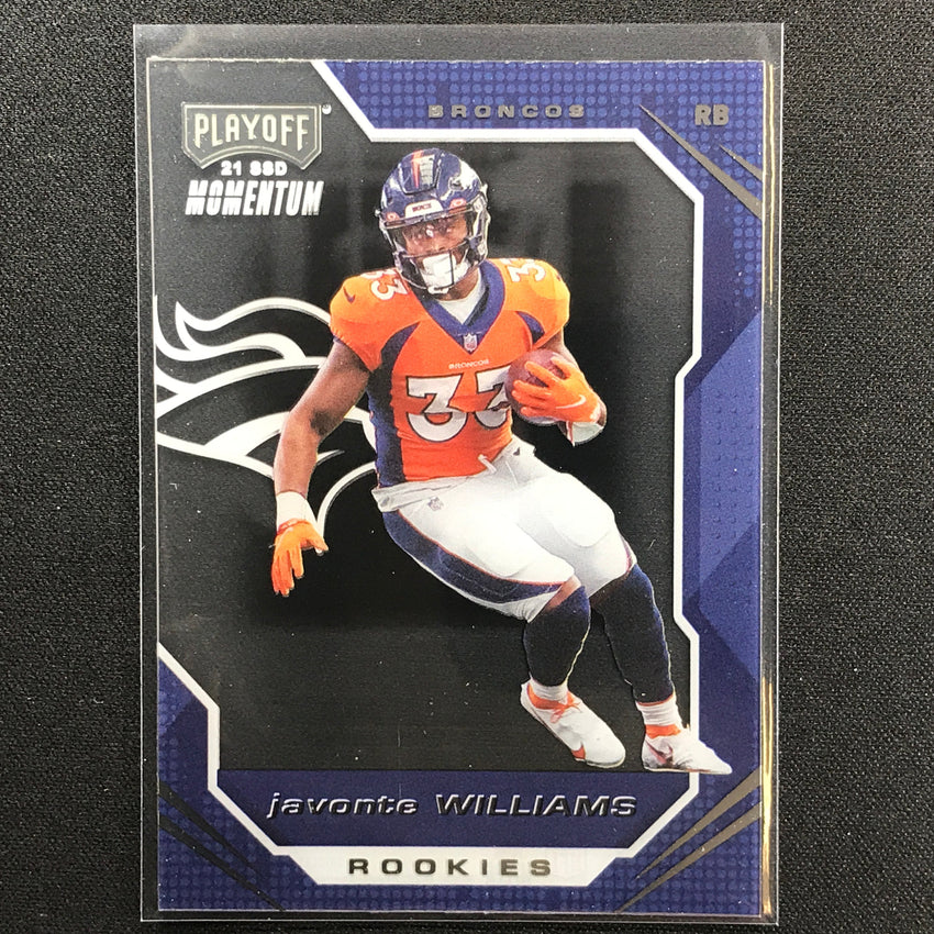 2021 Chronicles JAVONTE WILLIAMS Playoff Momentum Rookie Base #14