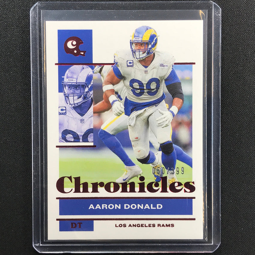 2021 Chronicles Aaron Donald Chronicles Base Set Red 50/399