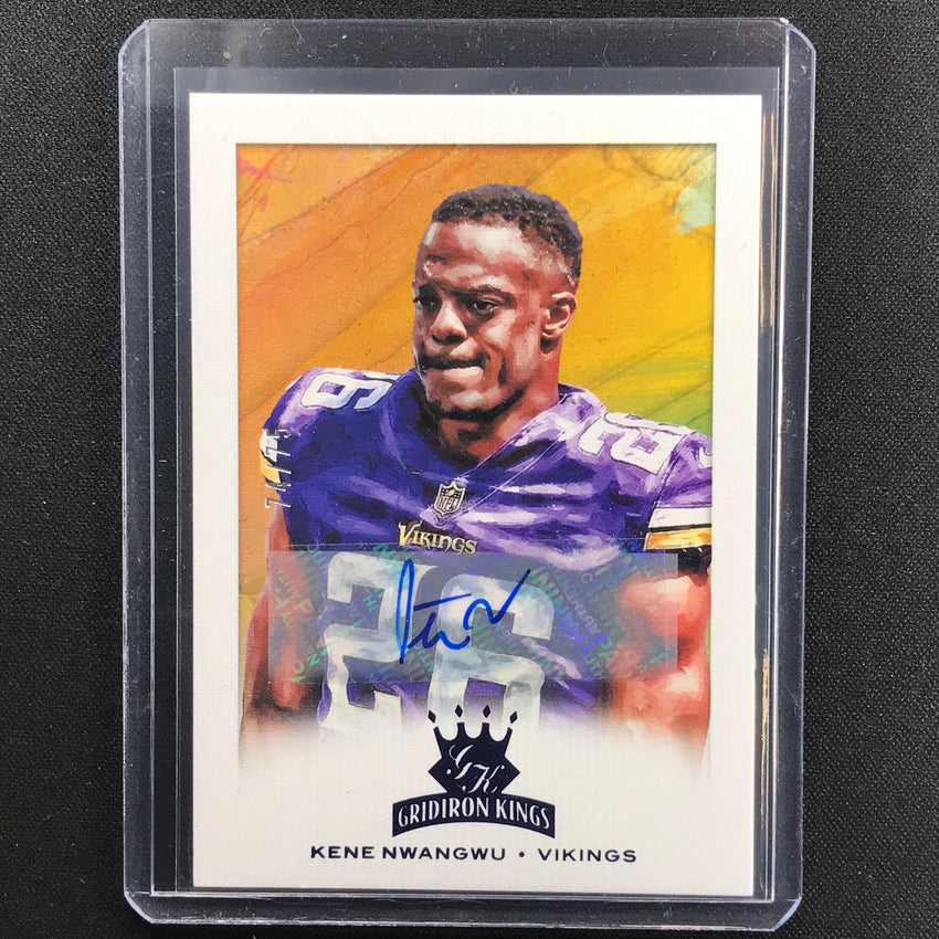 2021 Chronicles Kene Nwangwu Gridiron Kings Rookie Auto Blue 74/75