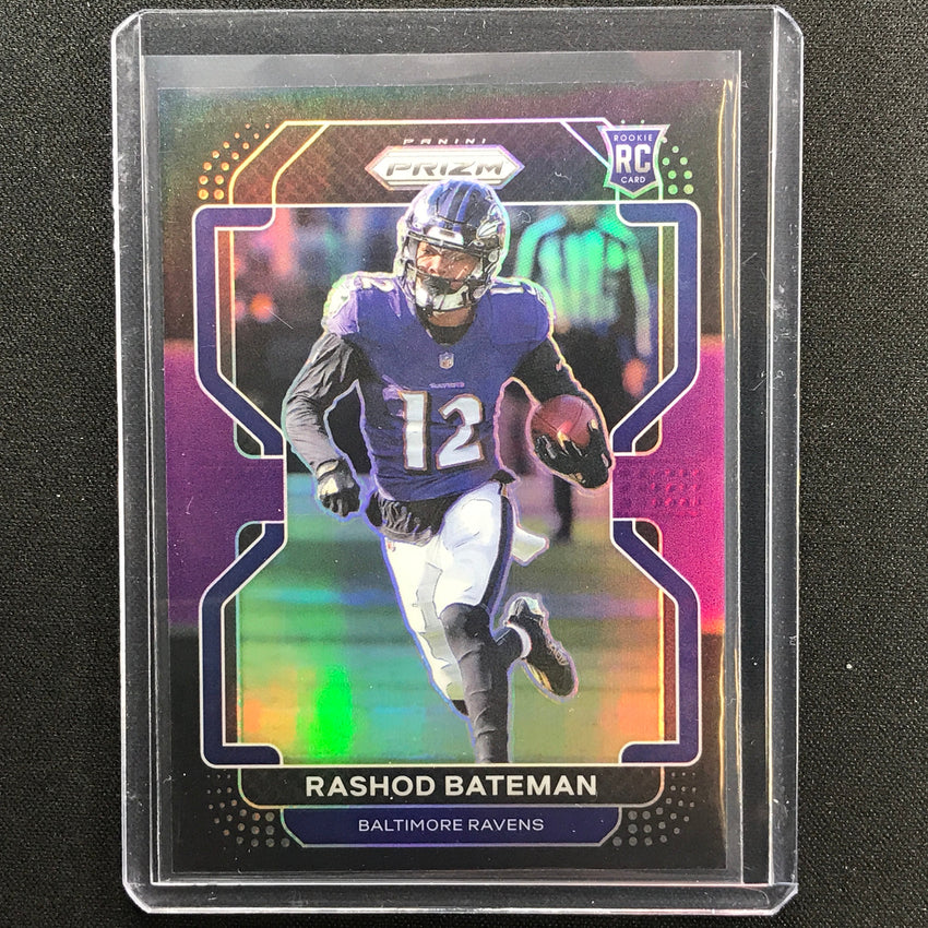 2021 Chronicles Rashod Bateman Prizm Black Rookie Purple 116/199