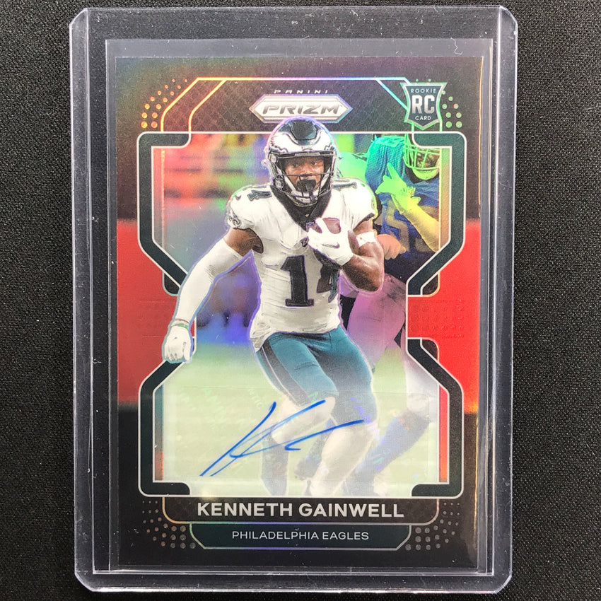 2021 Chronicles Kenneth Gainwell Prizm Black Rookie Auto Red 29/99