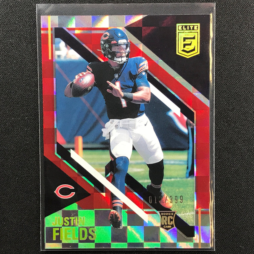 2021 Chronicles Justin Fields Donruss Elite Rookie Red 12/399