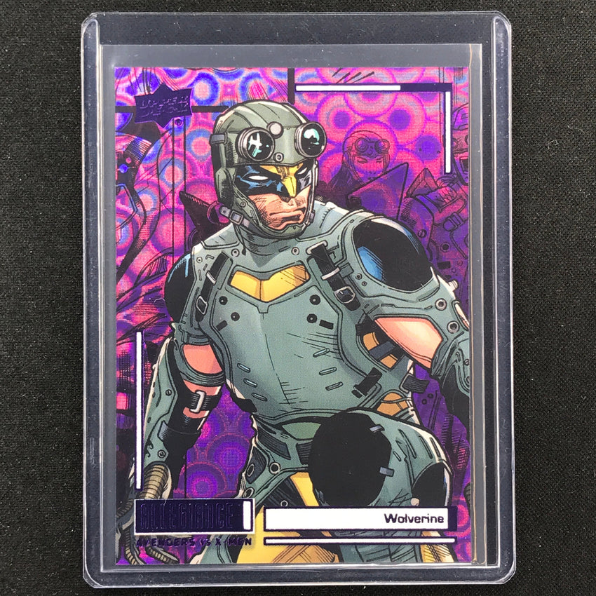 2023 Marvel Allegiance Avengers Vs. X-men Wolverine Base Purple Cosmic 49/99
