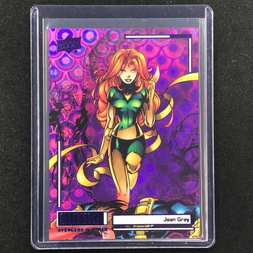 2023 Marvel Allegiance Avengers Vs. X-men Jean Grey Base Purple Cosmic 14/99