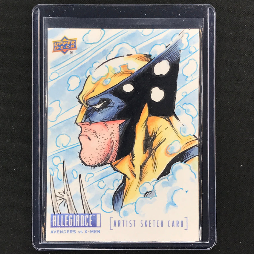 2023 Marvel Allegiance Avengers Vs. X-men Wolverine Sketch Card 1/1 Edde Wagner
