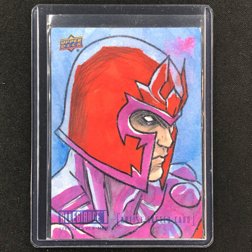 2023 Marvel Allegiance Avengers Vs. X-men Magneto Sketch 1/1 Jeffrey Benitez