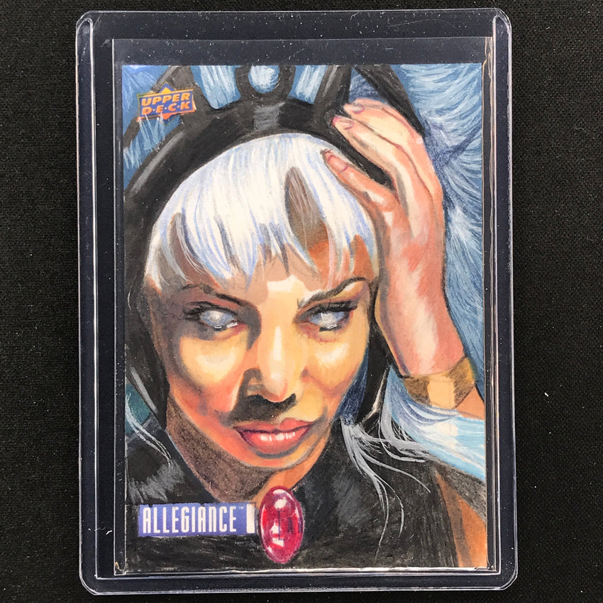 2023 Marvel Allegiance Avengers Vs. X-men Storm Sketch Card 1/1 Marcia Dye