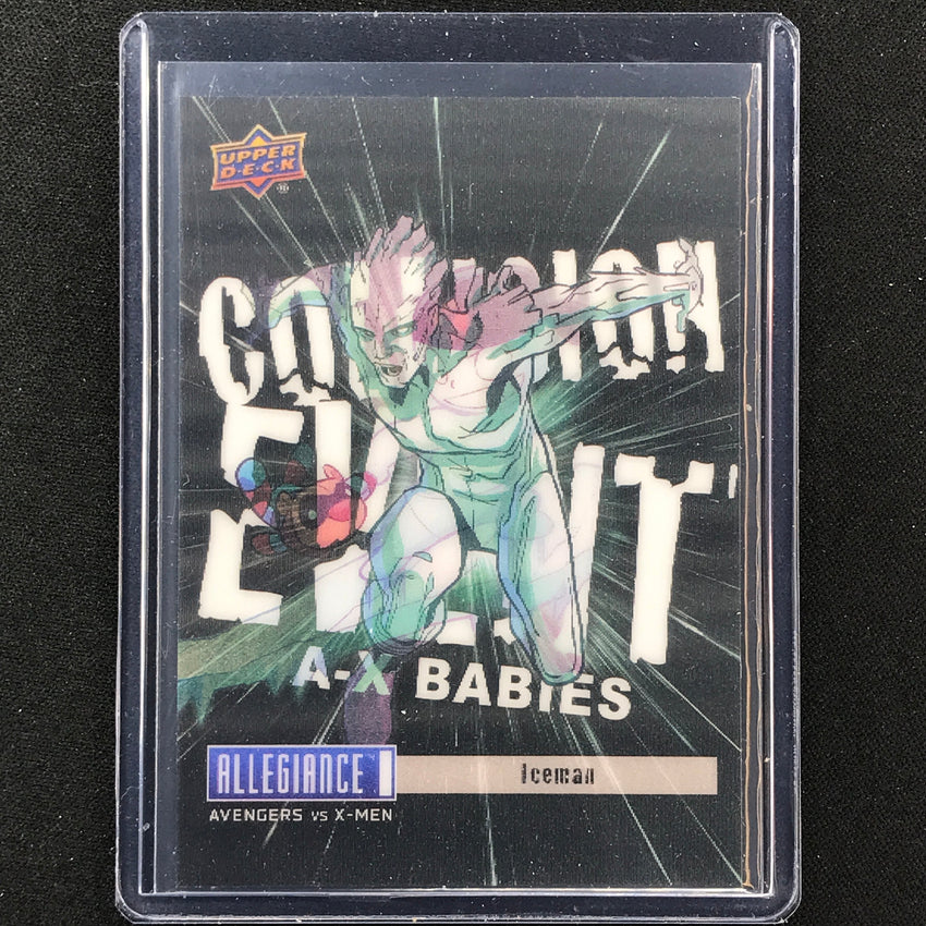 2023 Marvel Allegiance Avengers Vs. X-men Iceman Collision Event A-x Babies No 17
