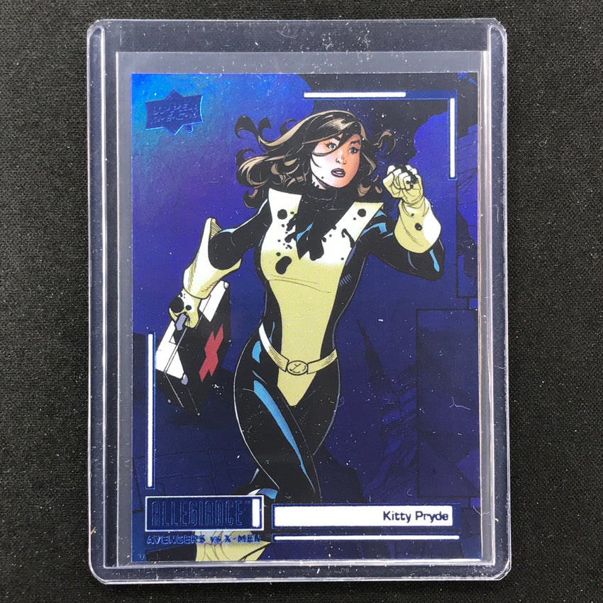 2023 Marvel Allegiance Avengers Vs. X-men Kitty Pryde Base Blue Rainbow Sp No 6
