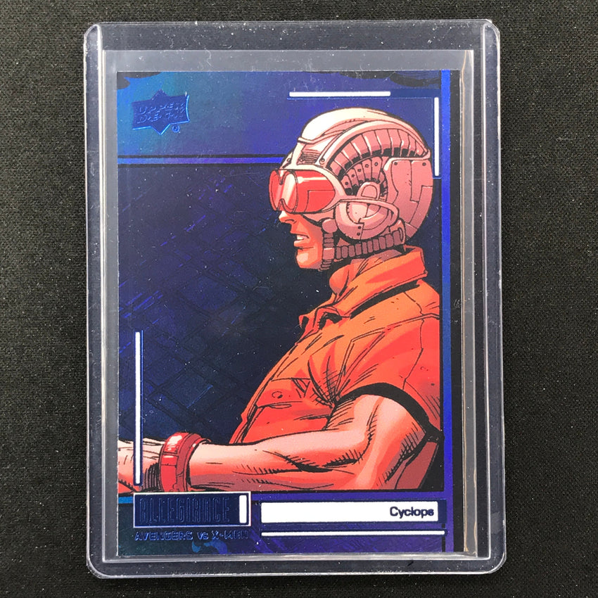 2023 Marvel Allegiance Avengers Vs. X-men Cyclops Base Blue Rainbow Sp No 64
