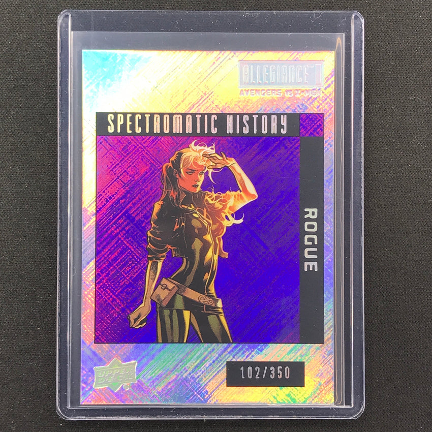 2023 Marvel Allegiance Avengers Vs. X-men Rogue Spectromatic History 102/350