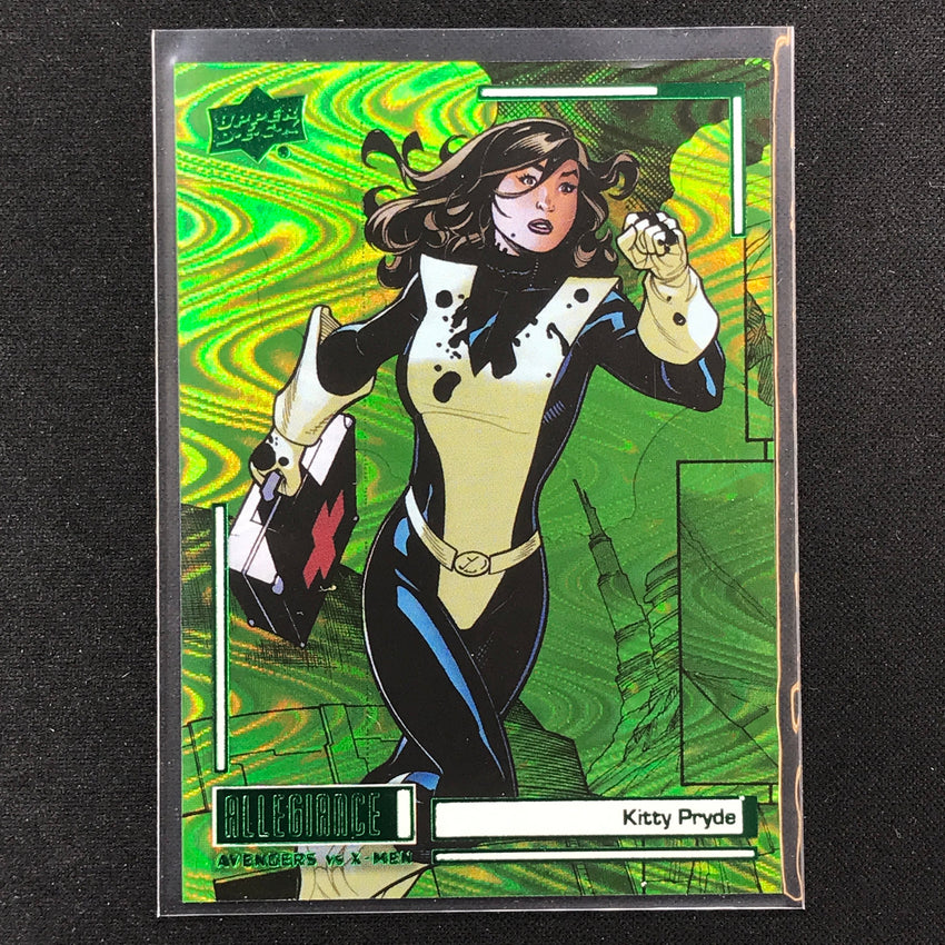 2023 Marvel Allegiance Avengers Vs. X-men Kitty Pryde Green Reality 217/249