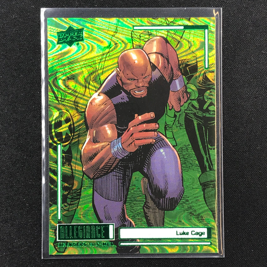 2023 Marvel Allegiance Avengers Vs. X-men Luke Cage Base Green Reality 76/249