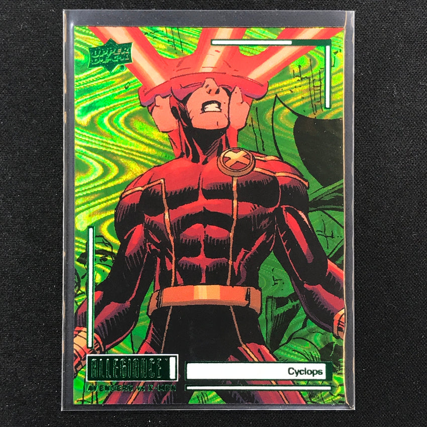 2023 Marvel Allegiance Avengers Vs. X-men Cyclops Base Green Reality 126/249