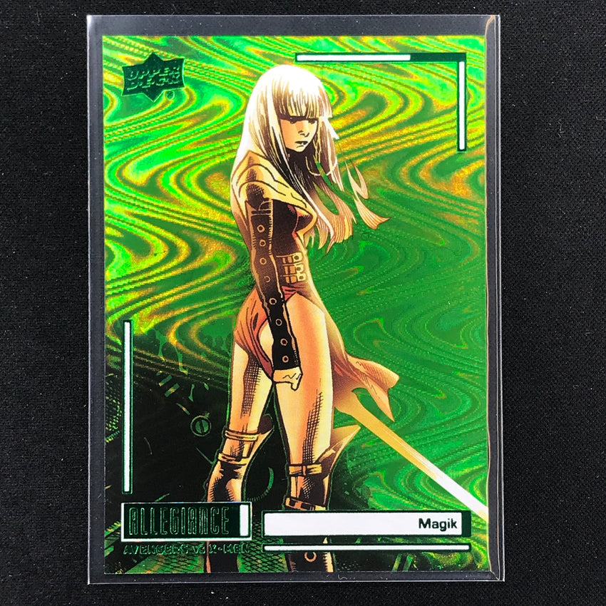 2023 Marvel Allegiance Avengers Vs. X-men Magik Base Green Reality 194/249
