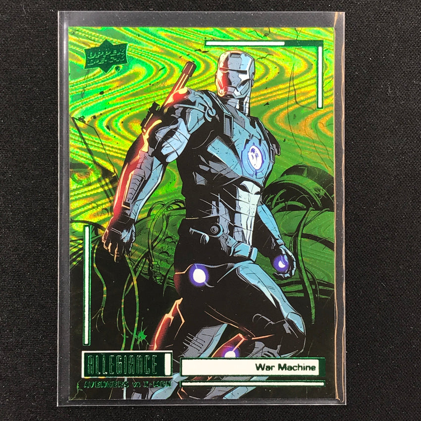 2023 Marvel Allegiance Avengers Vs. X-men War Machine Base Green Reality 45/249