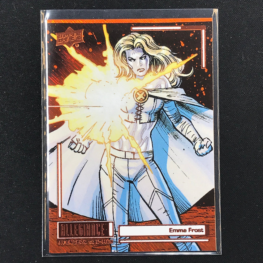 2023 Marvel Allegiance Avengers Vs. X-men Emma Frost Base Orange Power 119/199