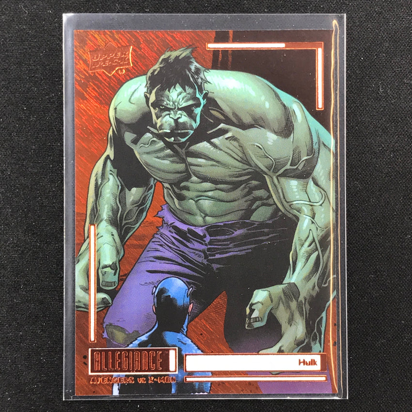 2023 Marvel Allegiance Avengers Vs. X-men Hulk Base Orange Power 160/199