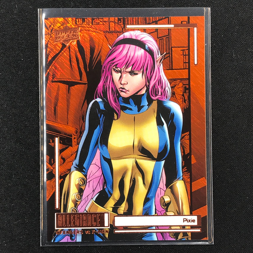 2023 Marvel Allegiance Avengers Vs. X-men Pixie Base Orange Power 101/199