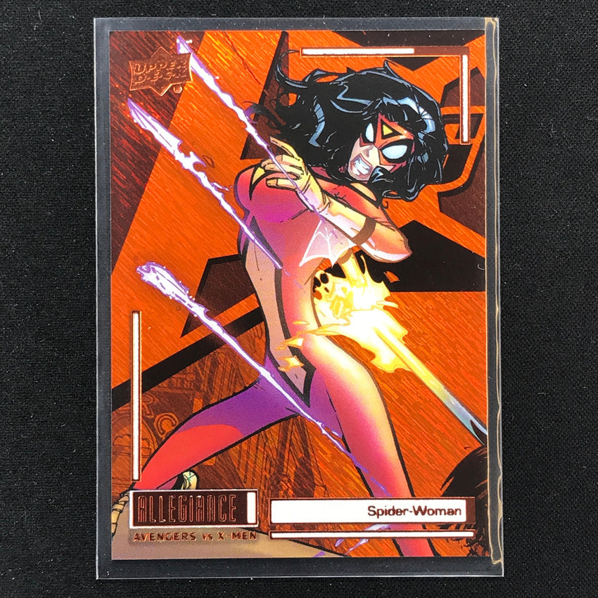 2023 Marvel Allegiance Avengers Vs. X-men Spider-woman Base Orange Power 65/199