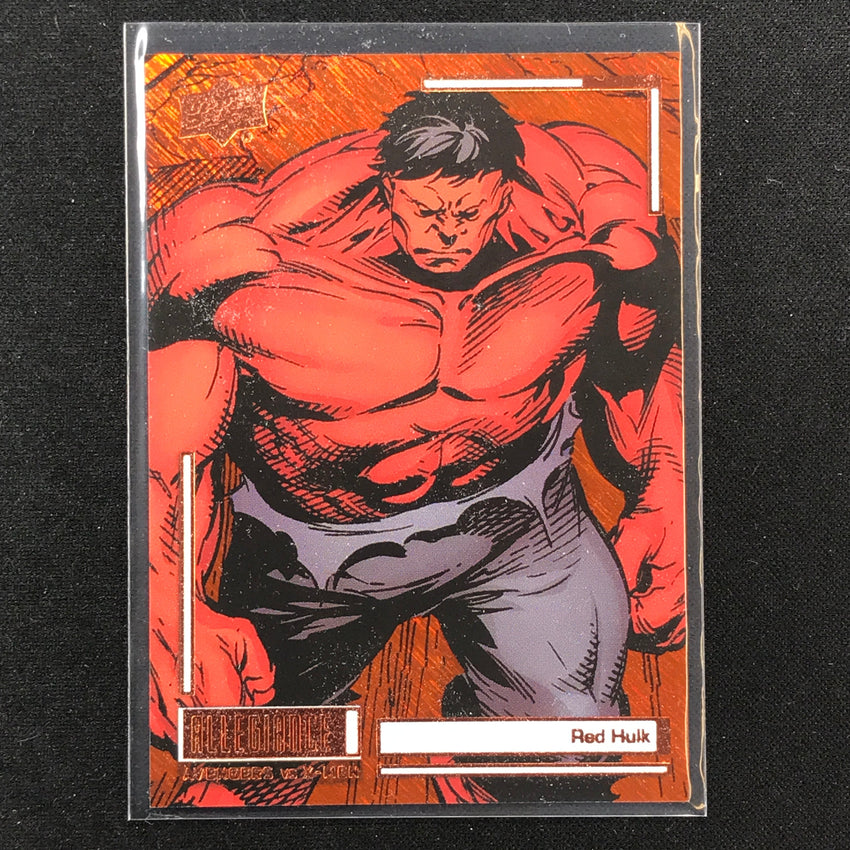 2023 Marvel Allegiance Avengers Vs. X-men Red Hulk Base Orange Power 148/199