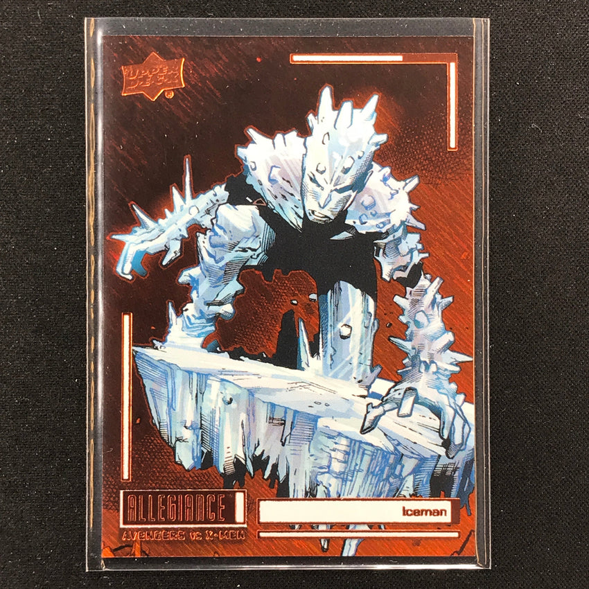 2023 Marvel Allegiance Avengers Vs. X-men Iceman Base Orange Power 128/199