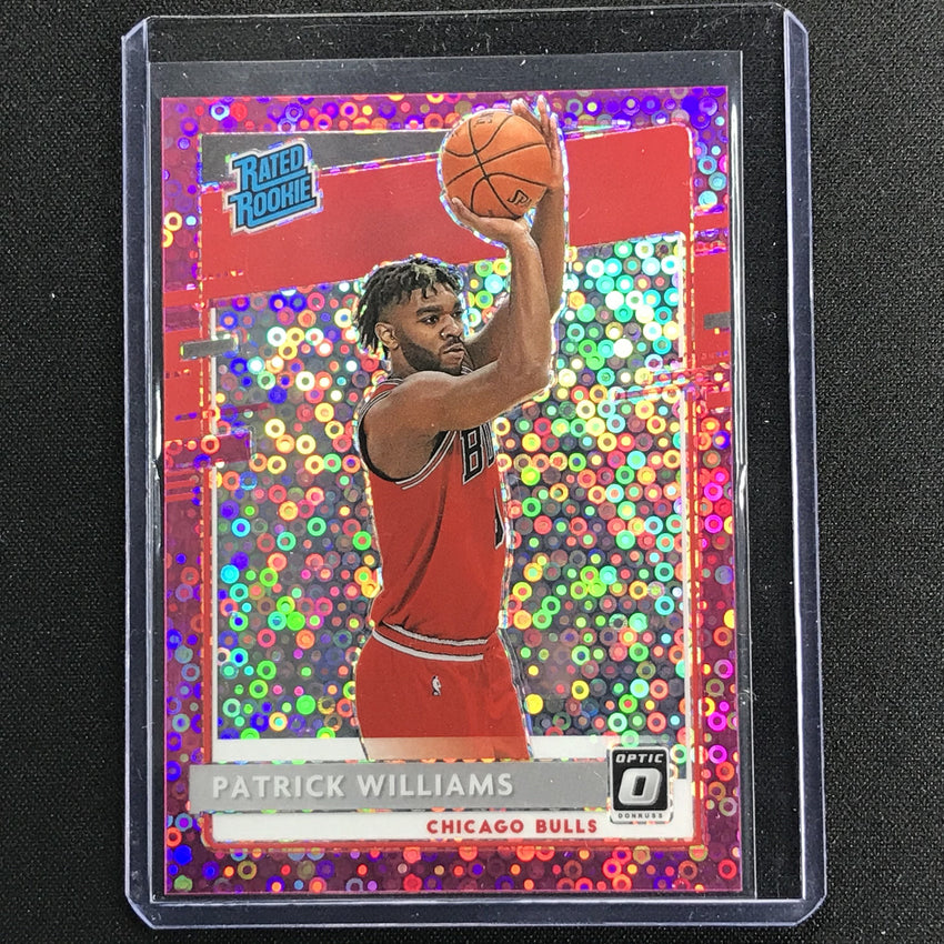 2020-21 Donruss Optic Patrick Williams Rated Rookie Fast Break Pink Disco 2/20
