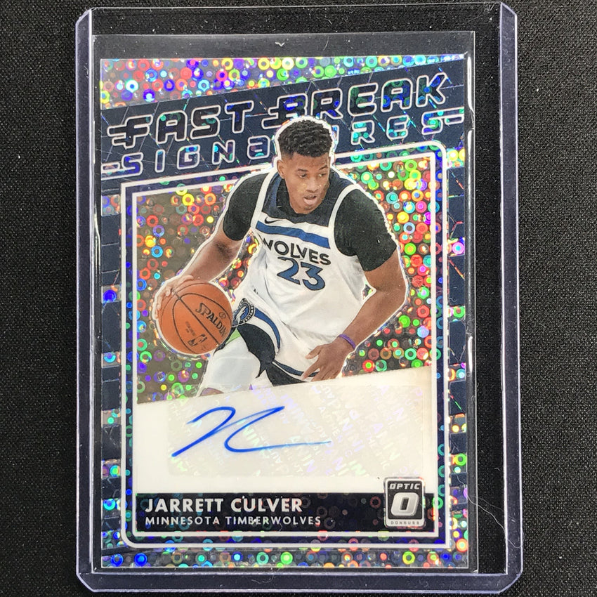 2020-21 Donruss Optic JARRETT CULVER Fast Break Signatures Auto #JCU
