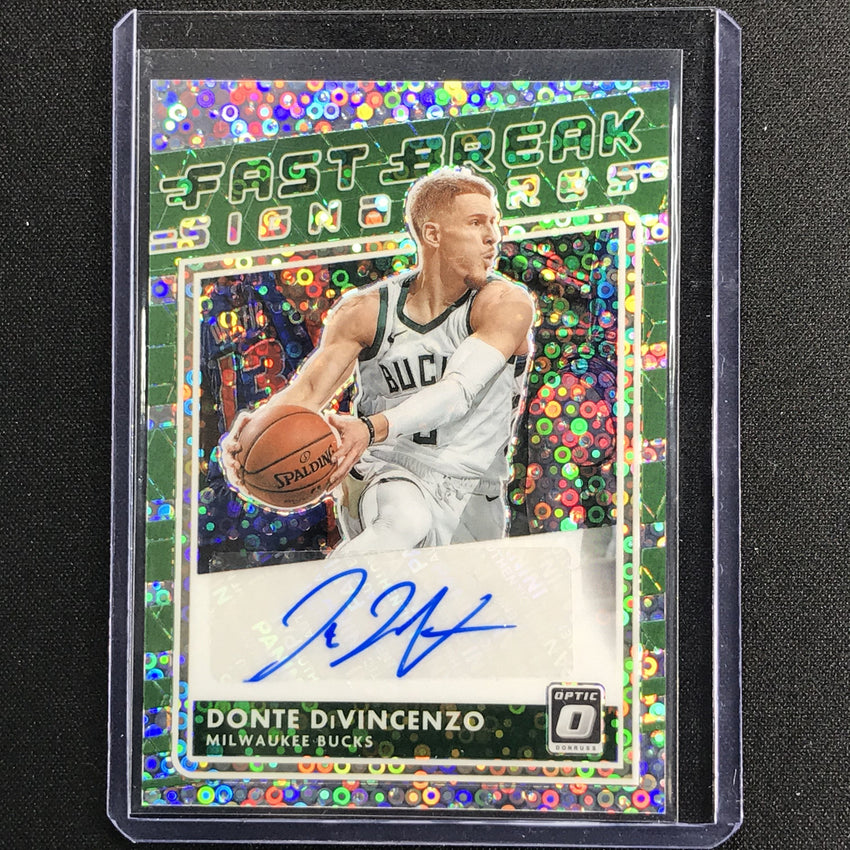 2020-21 Donruss Optic Donte Divincenzo Fast Break Signatures Auto No Ddv