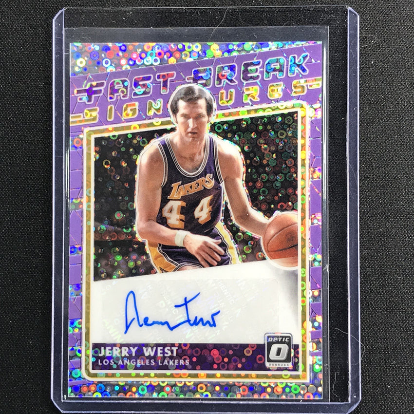 2020-21 Donruss Optic JERRY WEST Fast Break Signatures Auto #JWS