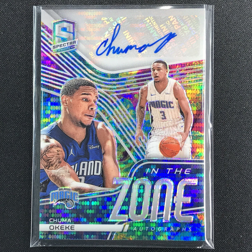 2020-21 Spectra Chuma Okeke In The Zone Auto Celestial 22/75