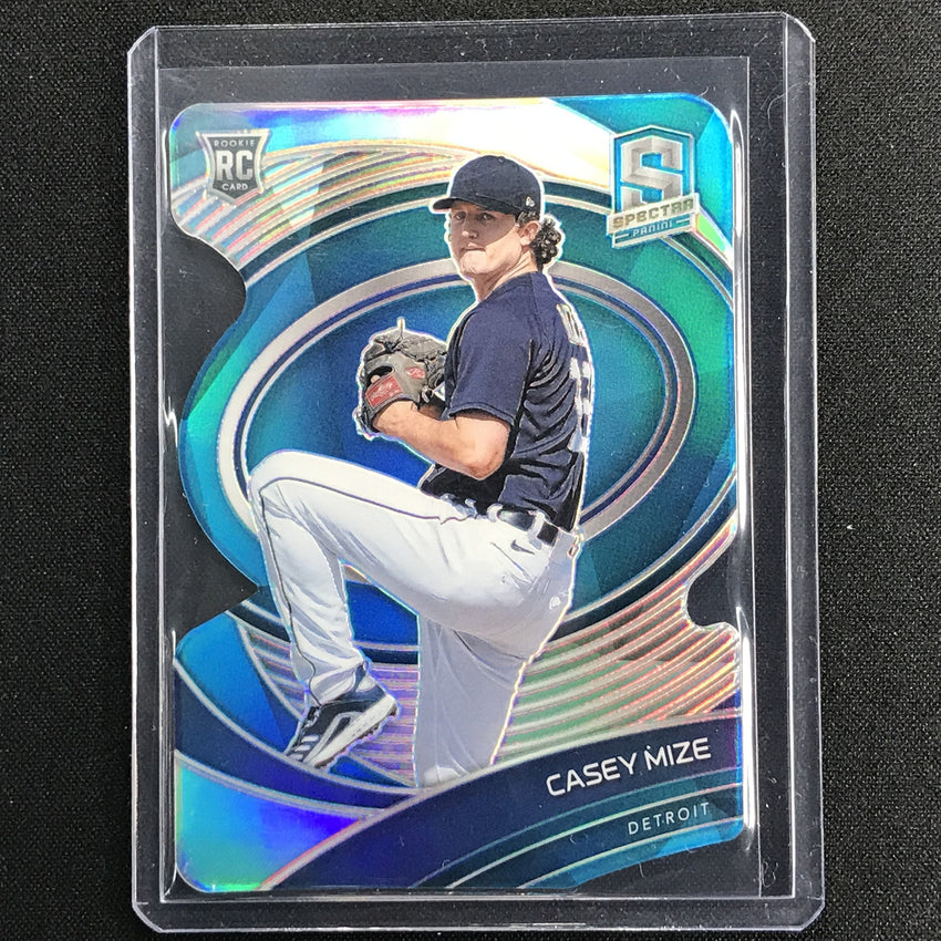 2021 Spectra Casey Mize Rookie Neon Blue Die-cut 2/45