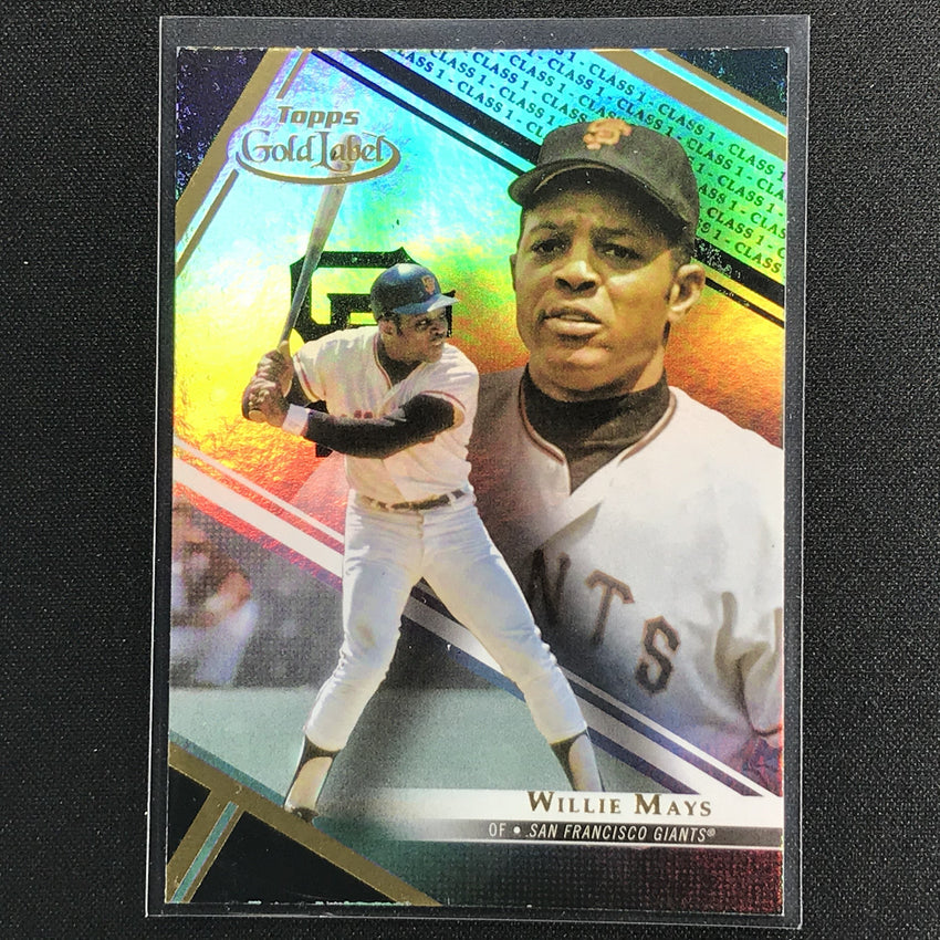 2021 Gold Label WILLIE MAYS Class 1 Black #10