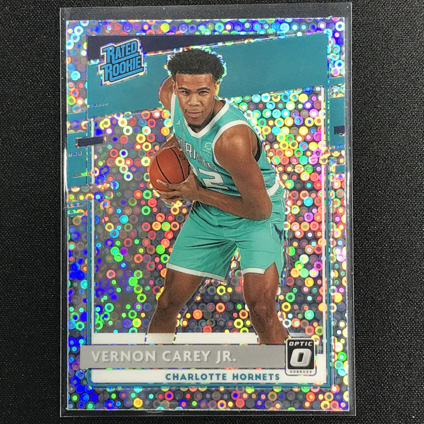 2020-21 Donruss Optic Vernon Carey Jr. Rated Rookie Fast Break Holo Silver No 182