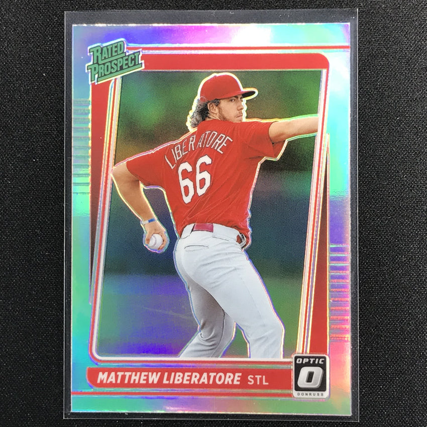 2021 Donruss Optic MATTHEW LIBERATORE Rated Prospect Holo Silver #24