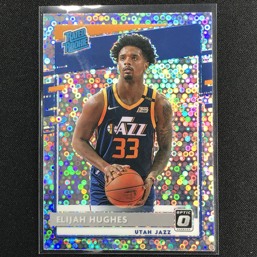 2020-21 Donruss Optic ELIJAH HUGHES Rated Rookie Fast Break Holo Silver #192