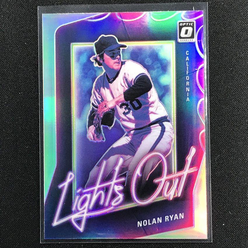 2021 Donruss Optic Nolan Ryan Lights Out Holo Silver No 2