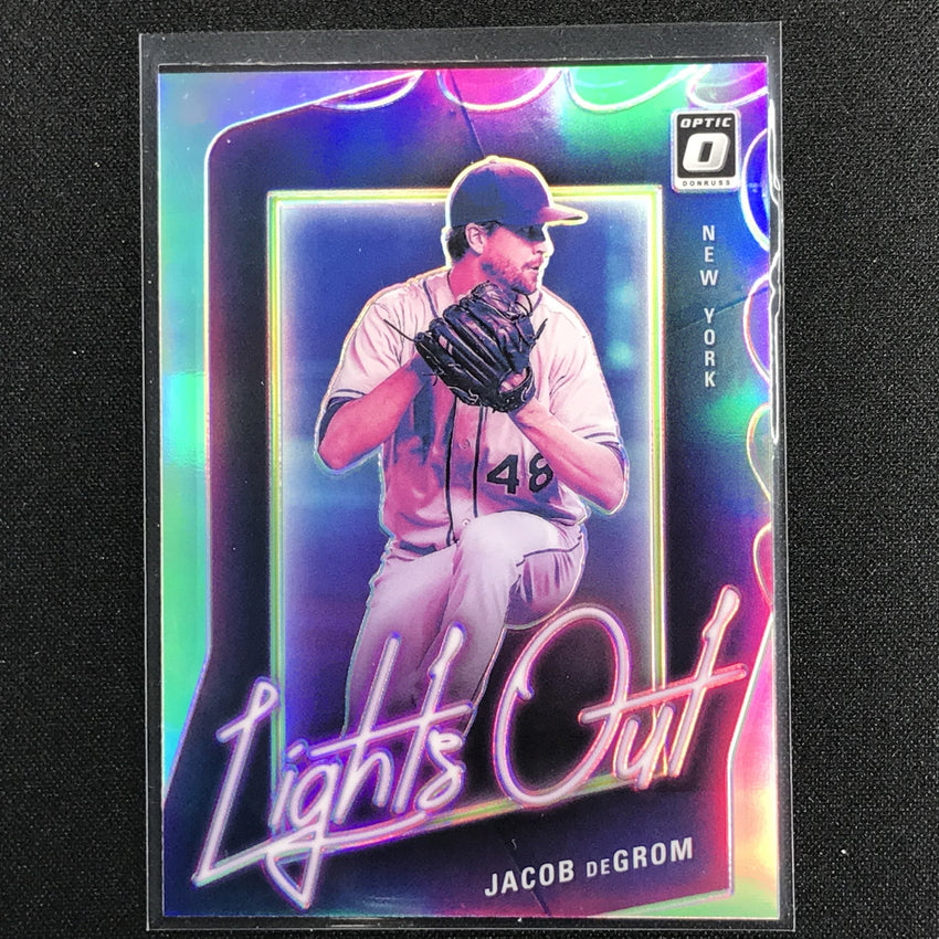 2021 Donruss Optic JACOB DEGROM Lights Out Holo Silver #7