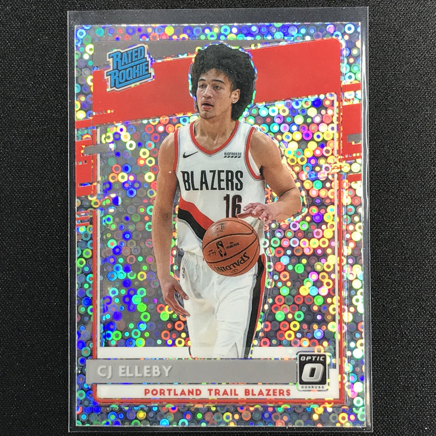 2020-21 Donruss Optic CJ ELLEBY Rated Rookie Fast Break Holo Silver Disco #195