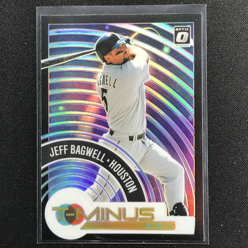 2021 Donruss Optic Jeff Bagwell T-minus 321 Holo Silver No 1