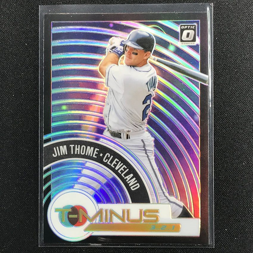 2021 Donruss Optic Jim Thome T-minus 321 Holo Silver No 8