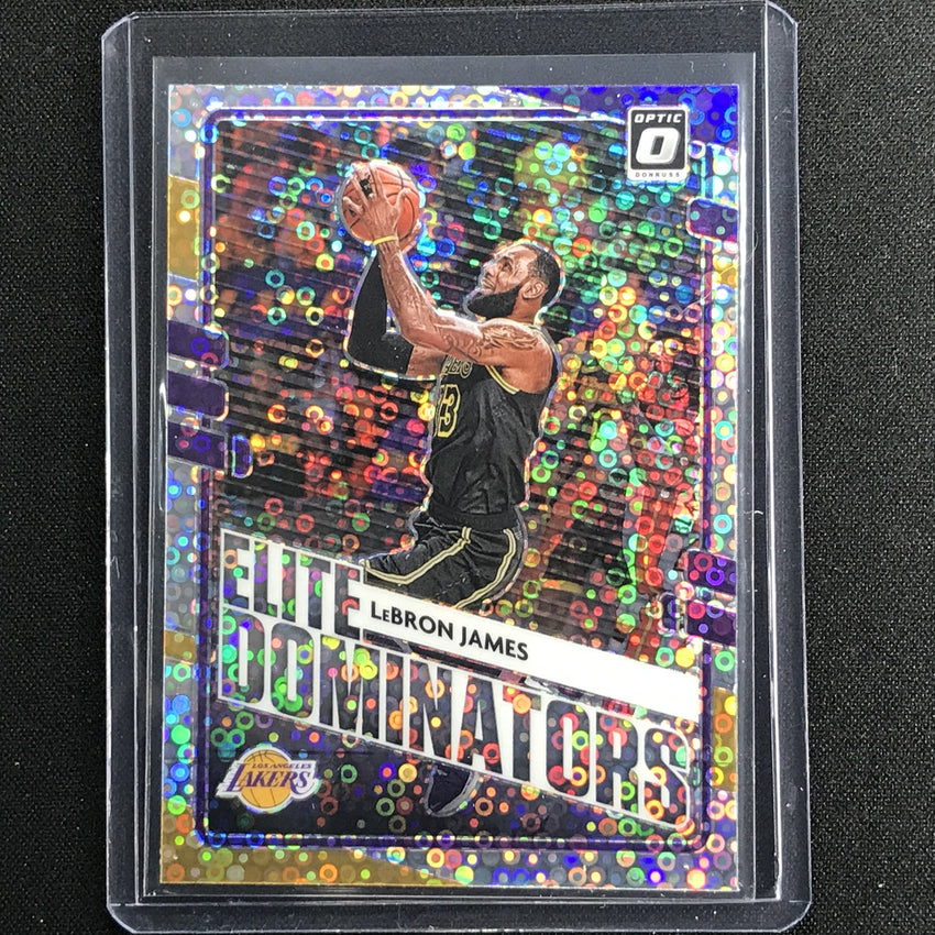 2020-21 Donruss Optic Lebron James Elite Dominators Fast Break Holo Silver No 3