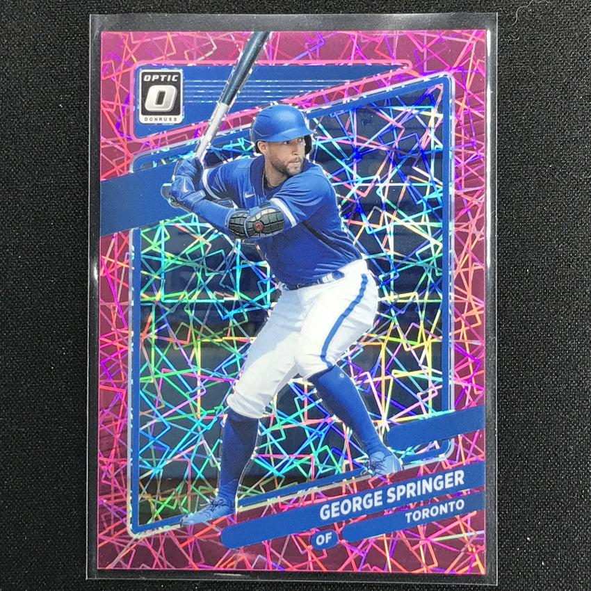 2021 Donruss Optic George Springer Pink Velocity /249