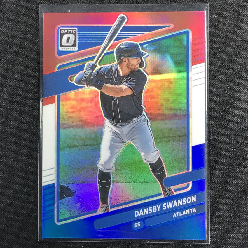 2021 Donruss Optic Dansby Swanson Red White Blue /199