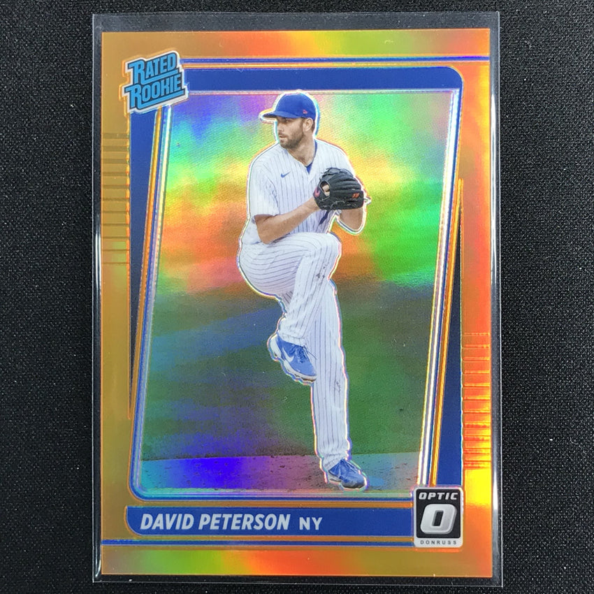 2021 Donruss Optic David Peterson Rated Rookie Orange 61/125