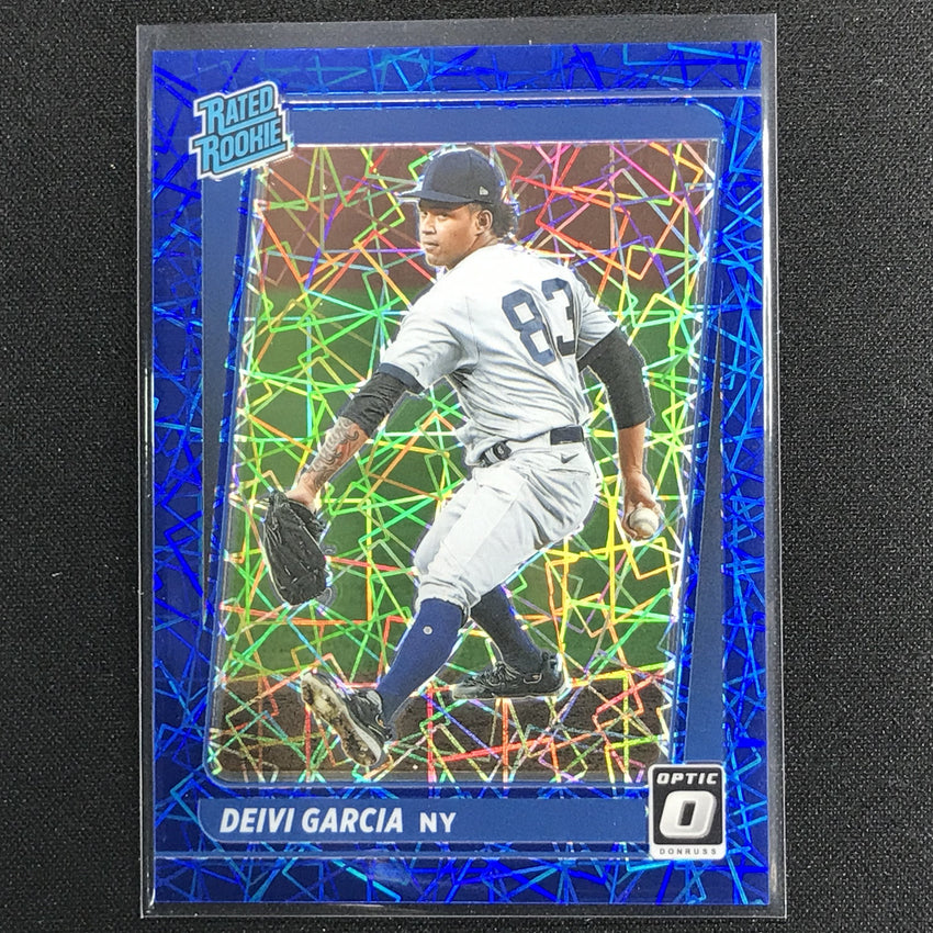 2021 Donruss Optic Deivi Garcia Rated Rookie Blue Velocity 17/99