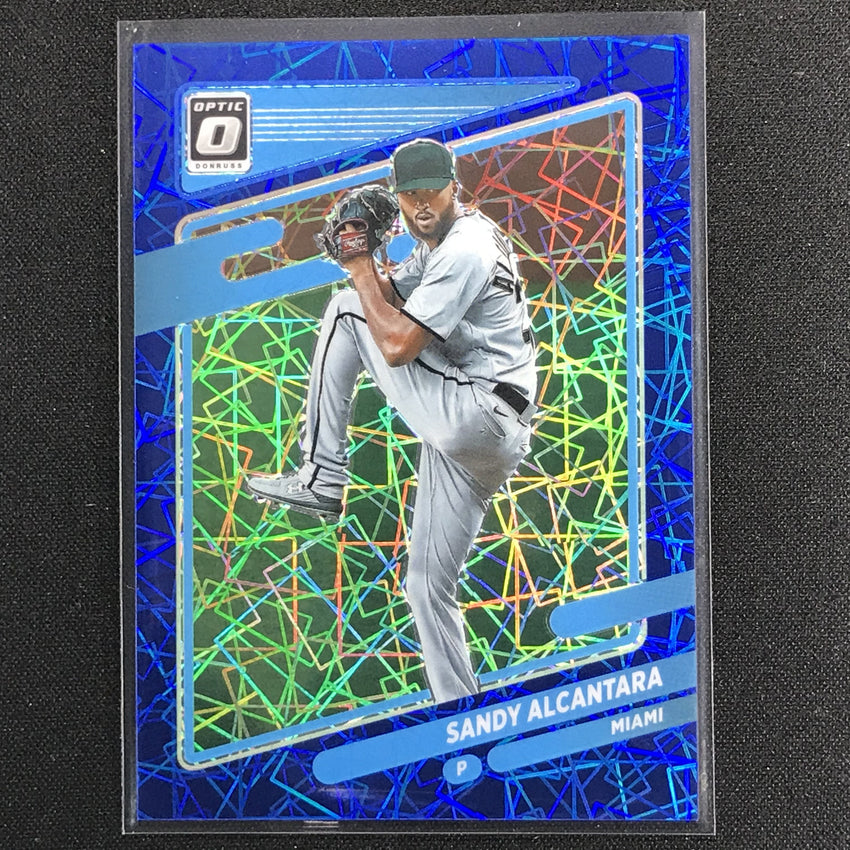2021 Donruss Optic Sandy Alcantara Blue Velocity 82/99